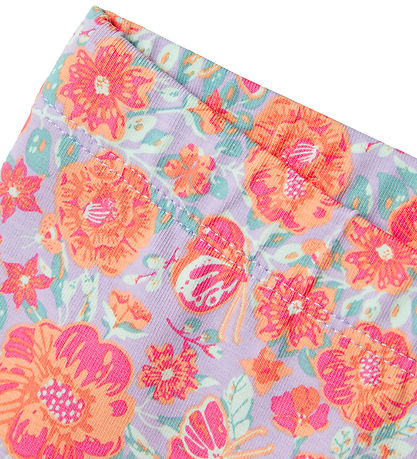 Name It Cykelshorts - NmfVayo - Purple Rose m. Blomster