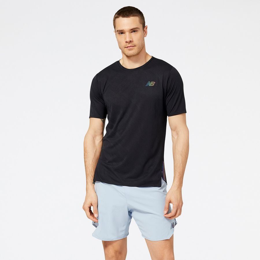 New Balance T-shirt Running Q Speed Jacquard - Noir