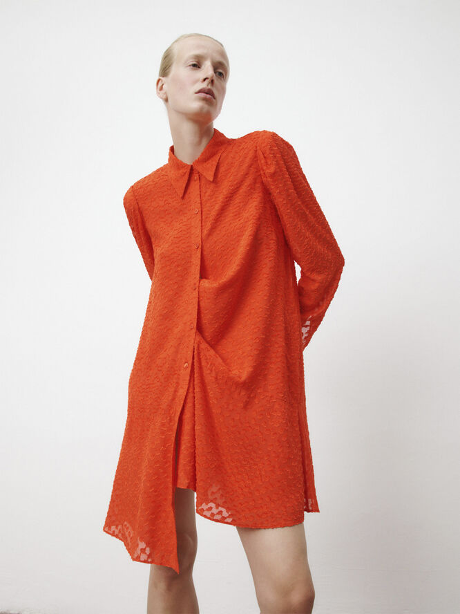 Lala Berlin Dress Davis Hot orange