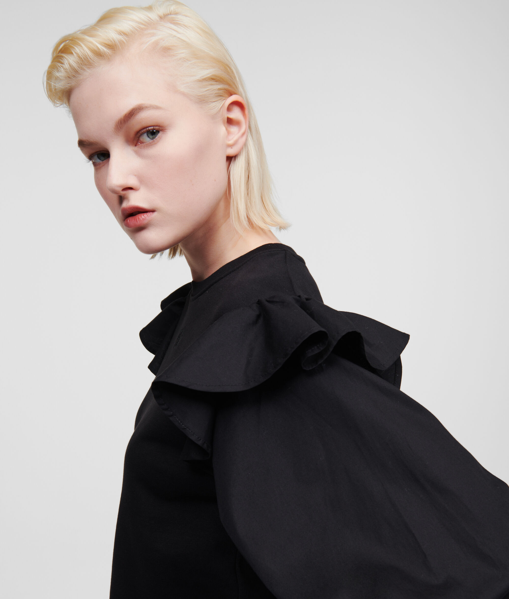 SWEAT-SHIRT EN TISSU MÉLANGÉ
