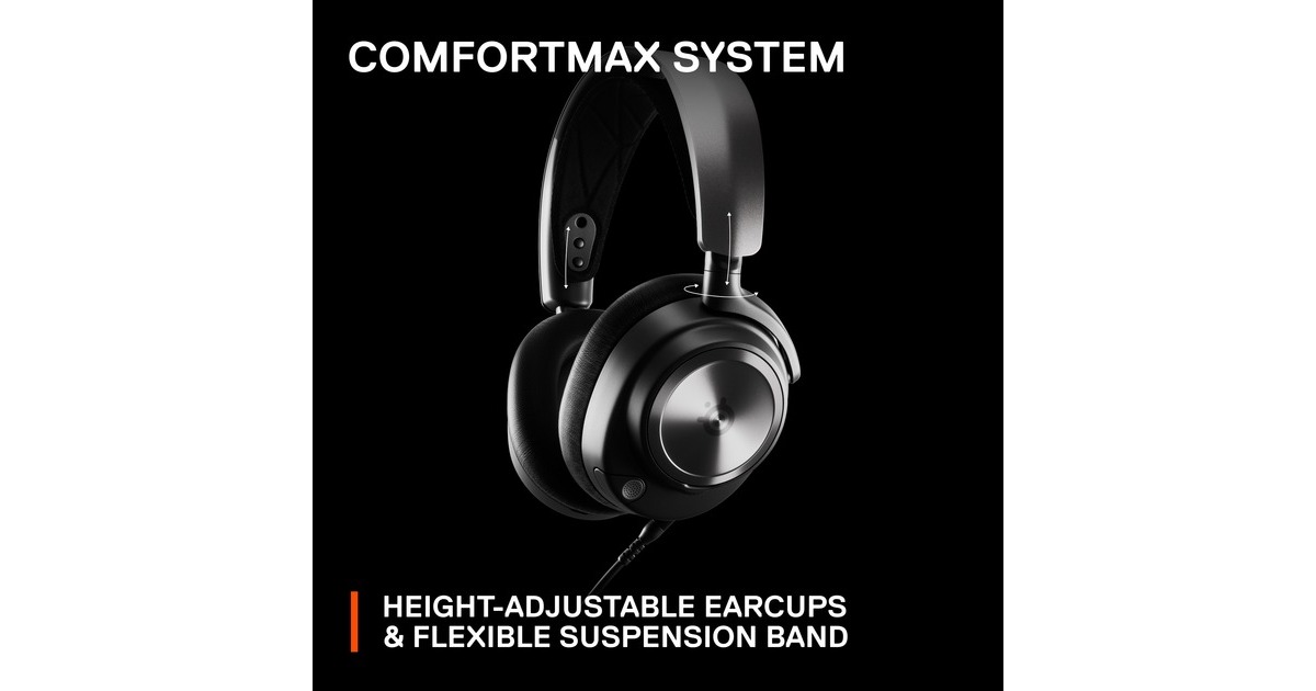 SteelSeriesArctis Nova Pro over-ear gaming headset  (Zwart, Pc, PlayStation 4, PlayStation 5, Nintendo Switch)