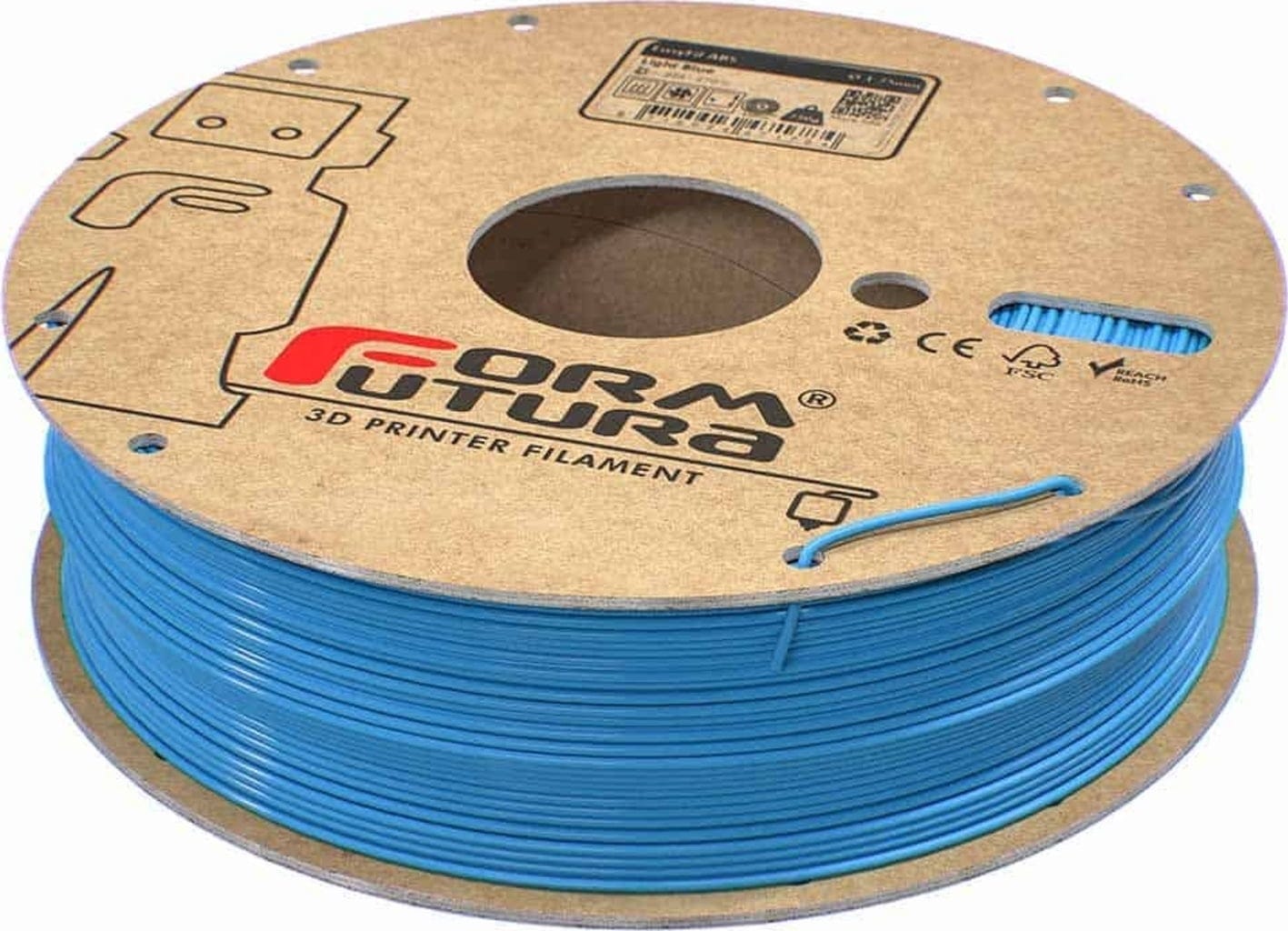 FormFutura  EasyFil™ ABS Light Blue, 1,75 mm / 750 g    Schlagfestes ABS Filament in Hellblau
