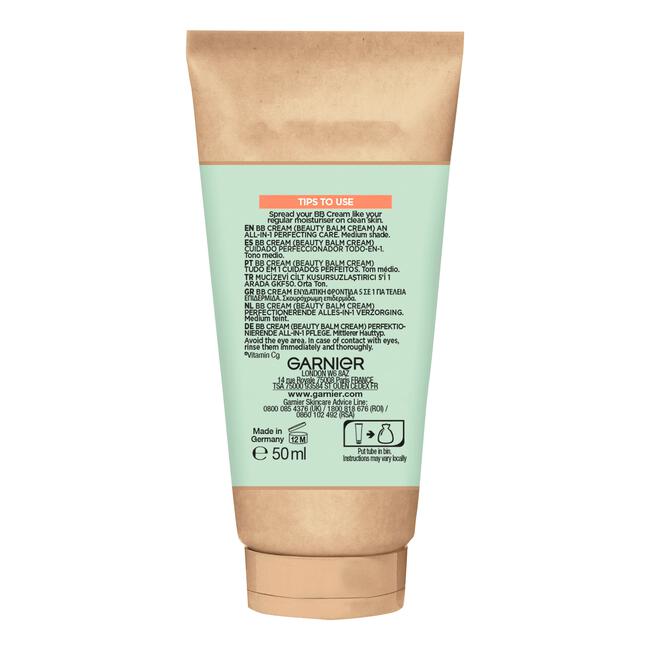 Garnier SkinActive BB Cream SPF 50 Medium 50 ML