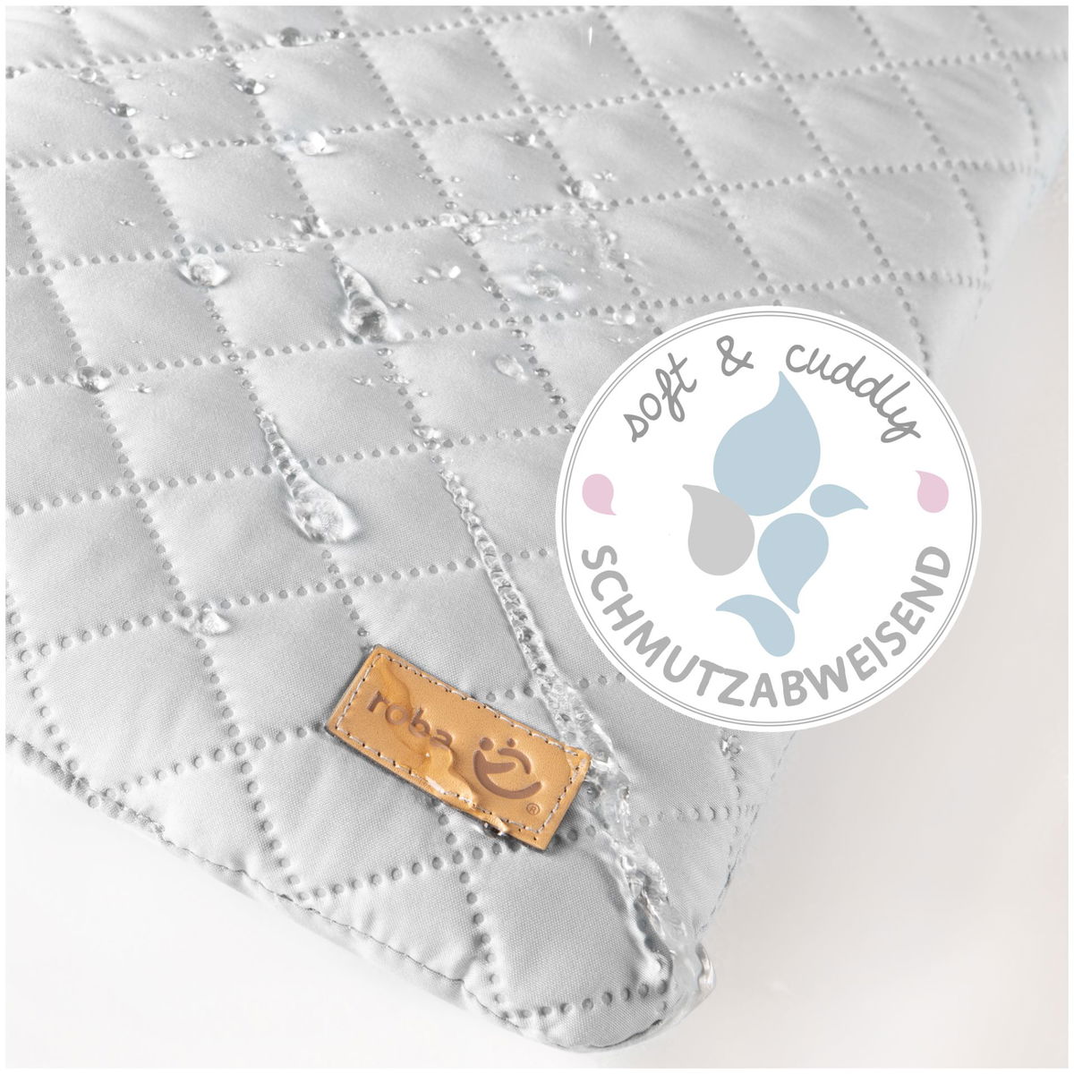 robaroba   Wandwickelregal mit Wickelauflage taupe