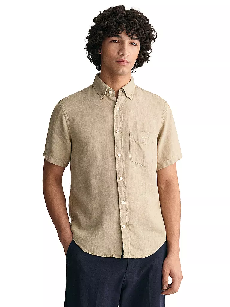 GANT Leinehemd  beige