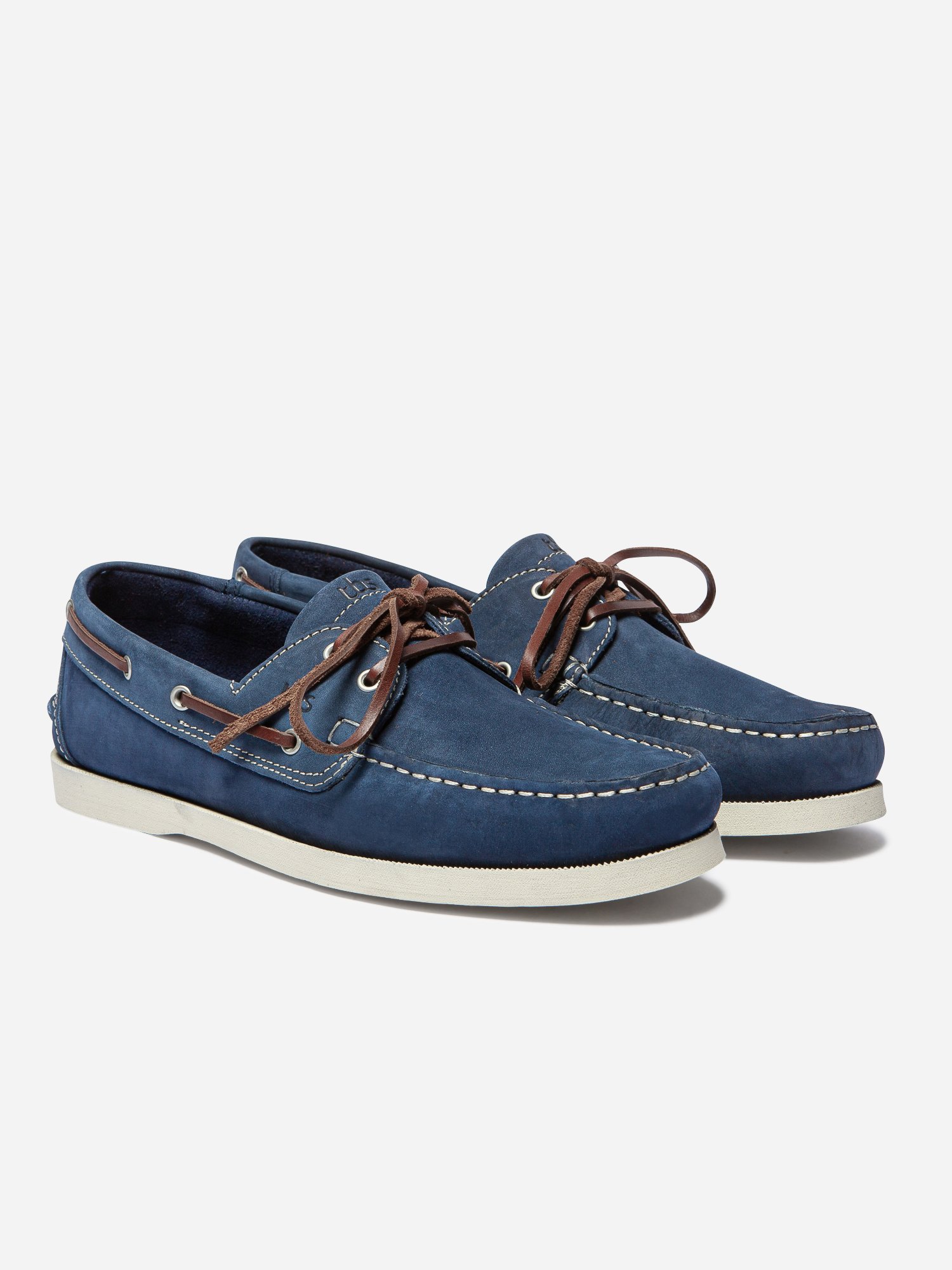 Chaussures Bateau Homme Semelle Grip Cuir Bleu