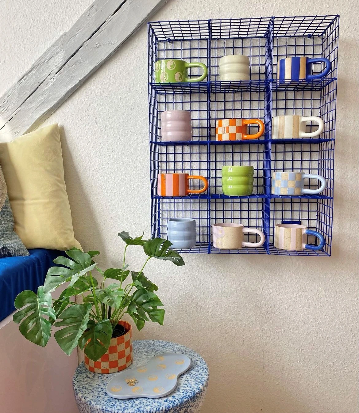 Kalager Design  Cup rack reol, lille - Signal Green
