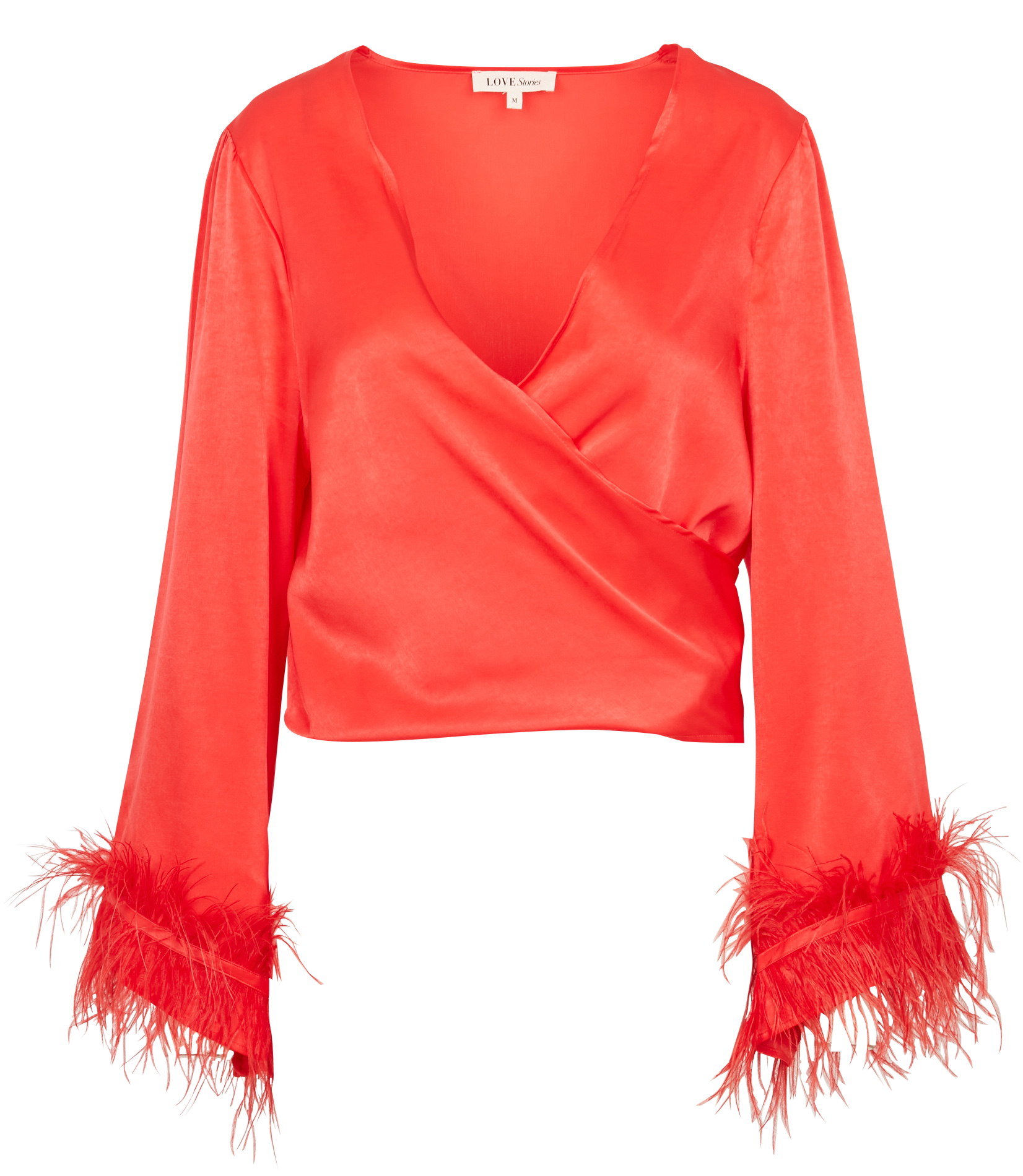 POSH - Top court en satin | Rouge