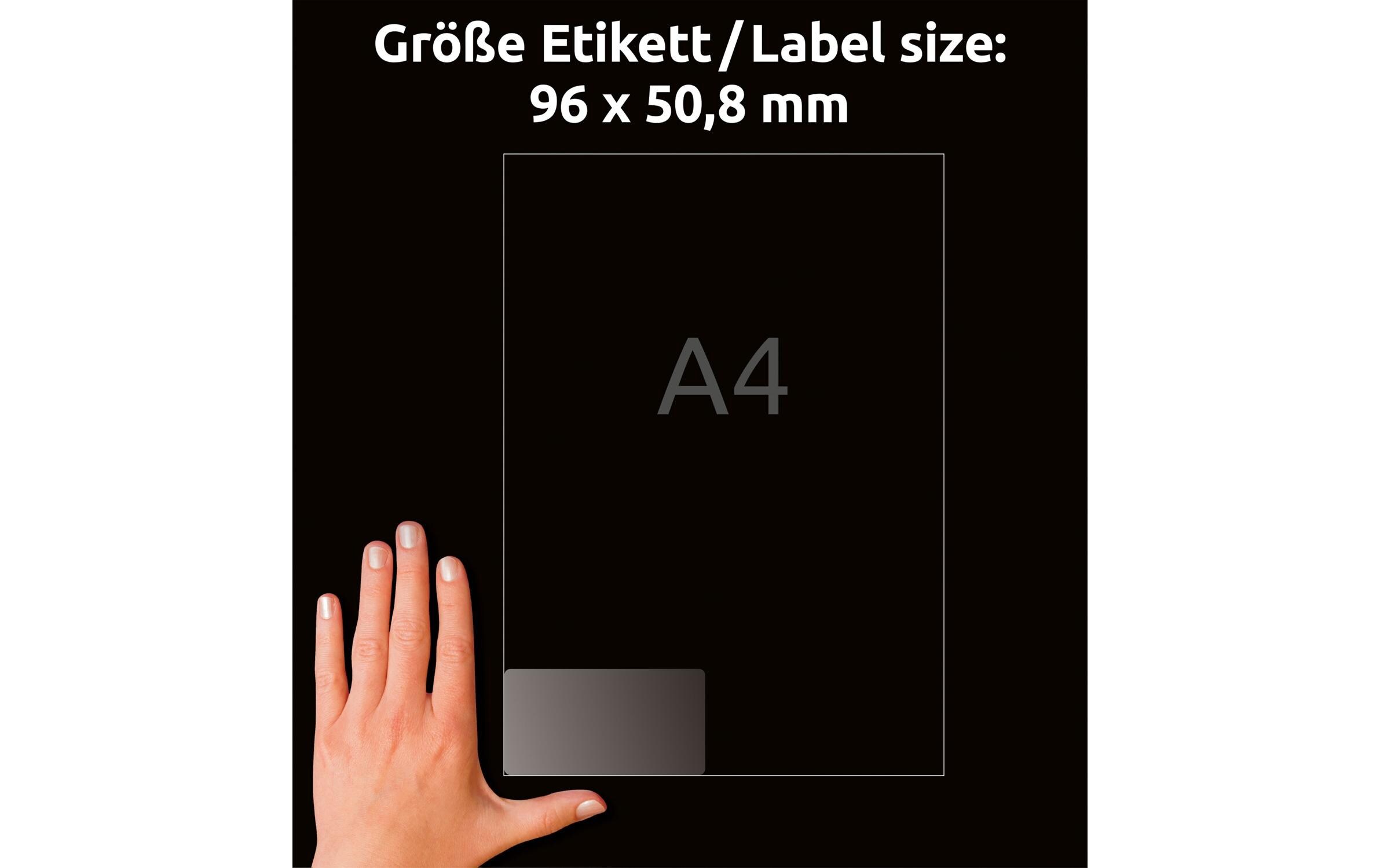 Adressetiketten 96 x 50.8 mm, 25 BlattUmweltfreundliche Adress-Etiketten