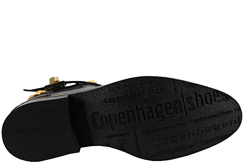 COPENHAGEN SHOES OLLIE STØVLE I SORT GLAT SKIND