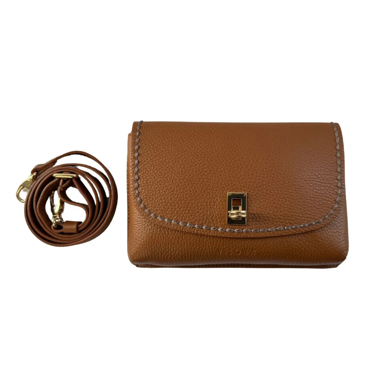 Plinio Visona | 20631 | Leren crossbody telefoon tas