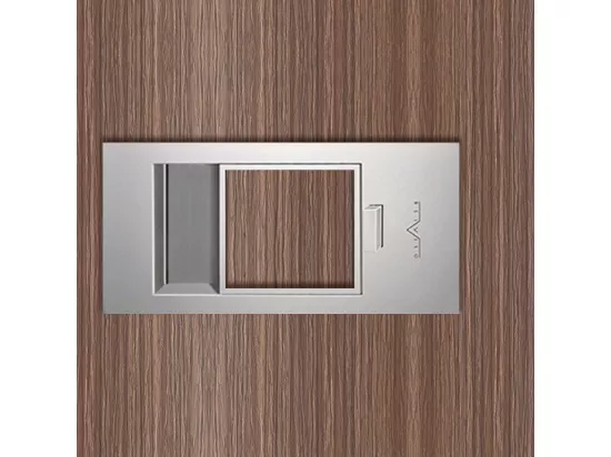 Bloc-porte Miro avec poignée Exclusive grise, H.204 x l.73 cm, aspect chêne gris