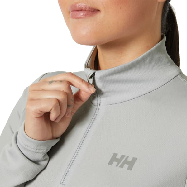 T-shirt thermique HELLY HANSEN W HH LIFA ACTIVE SOLEN 1/2 ZIP GREY FOG