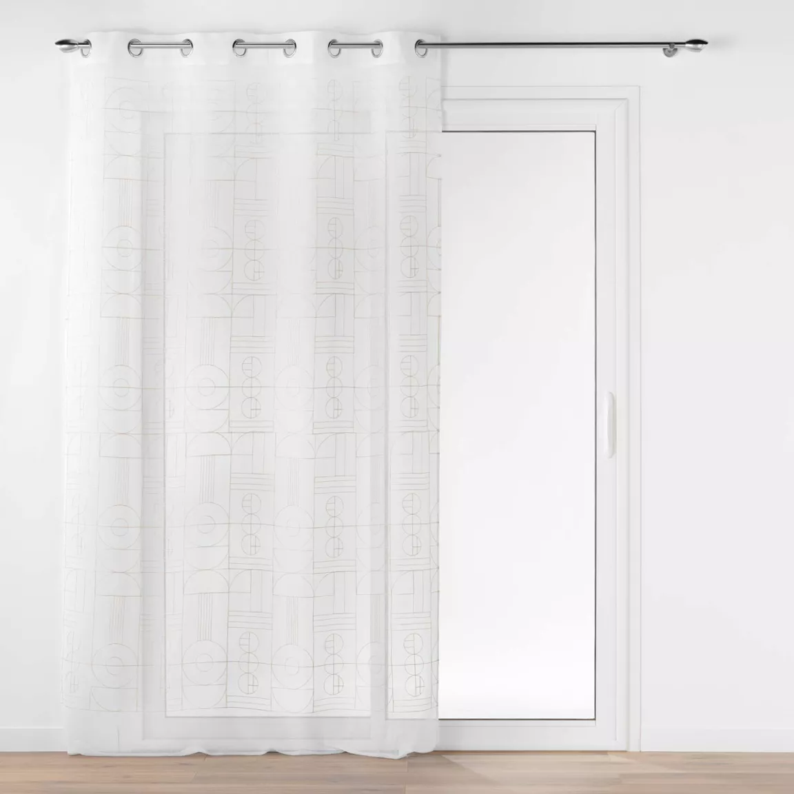 Voilage brodé œillets (140 x 240 cm) Odessa Or