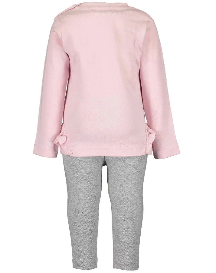 Langarmshirt SQUIRREL – GOLDEN DOT mit Leggings in rosa