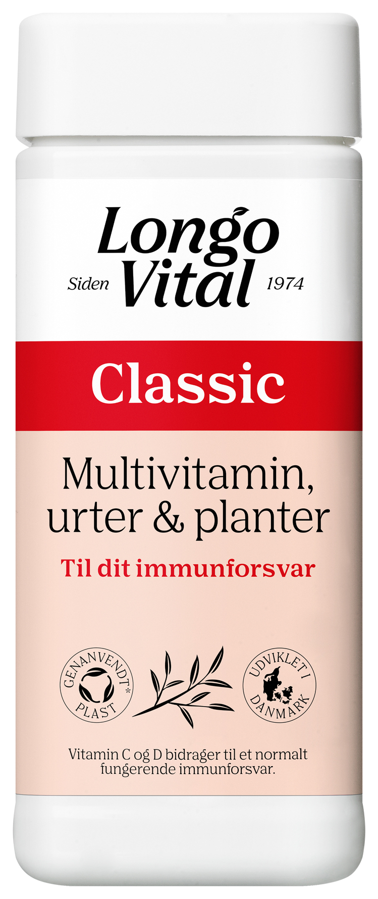 Longo Vital Multivitamin Classic med urter & planter 180 stk
