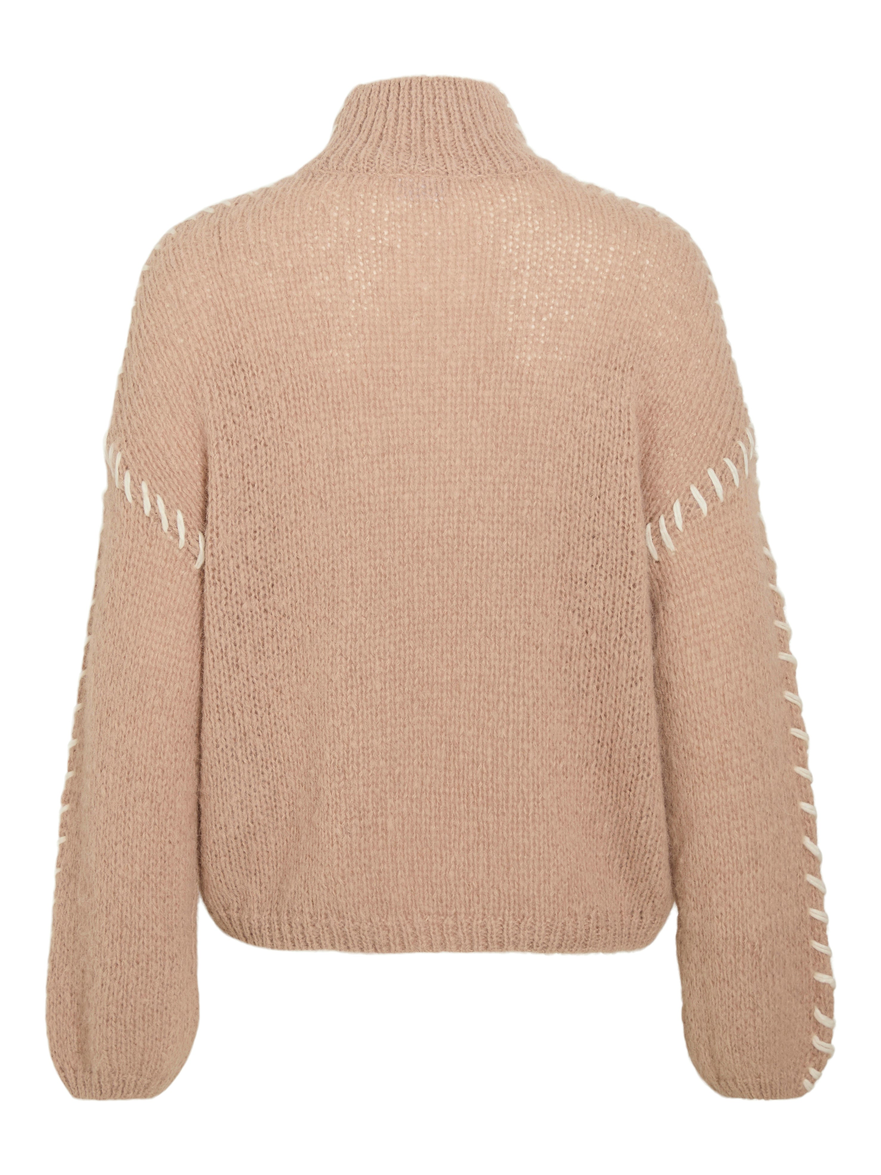 Vila  Vichoca L/S striktrøje - Doeskin