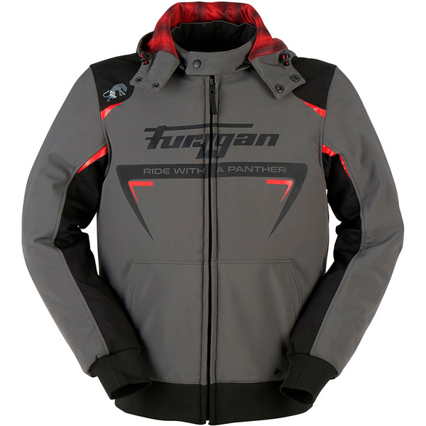 Furygan - Blouson Sektor Roadster Anthracite / Noir / Rouge