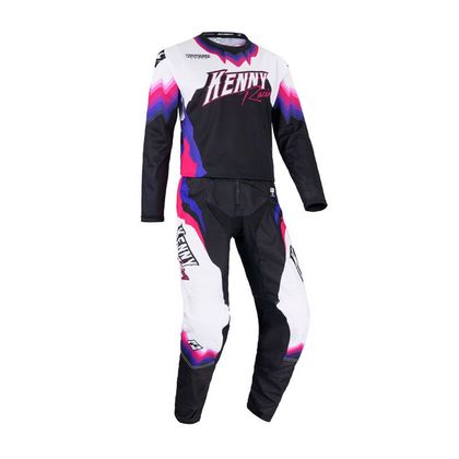 Maillot cross Kenny FORCE SPRING SUMMER 2024 - Noir / Blanc