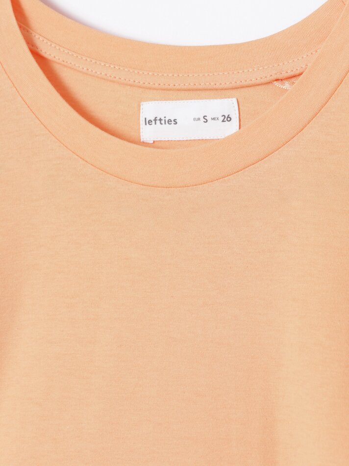 Camiseta oversized de manga curta - Salmão Claro