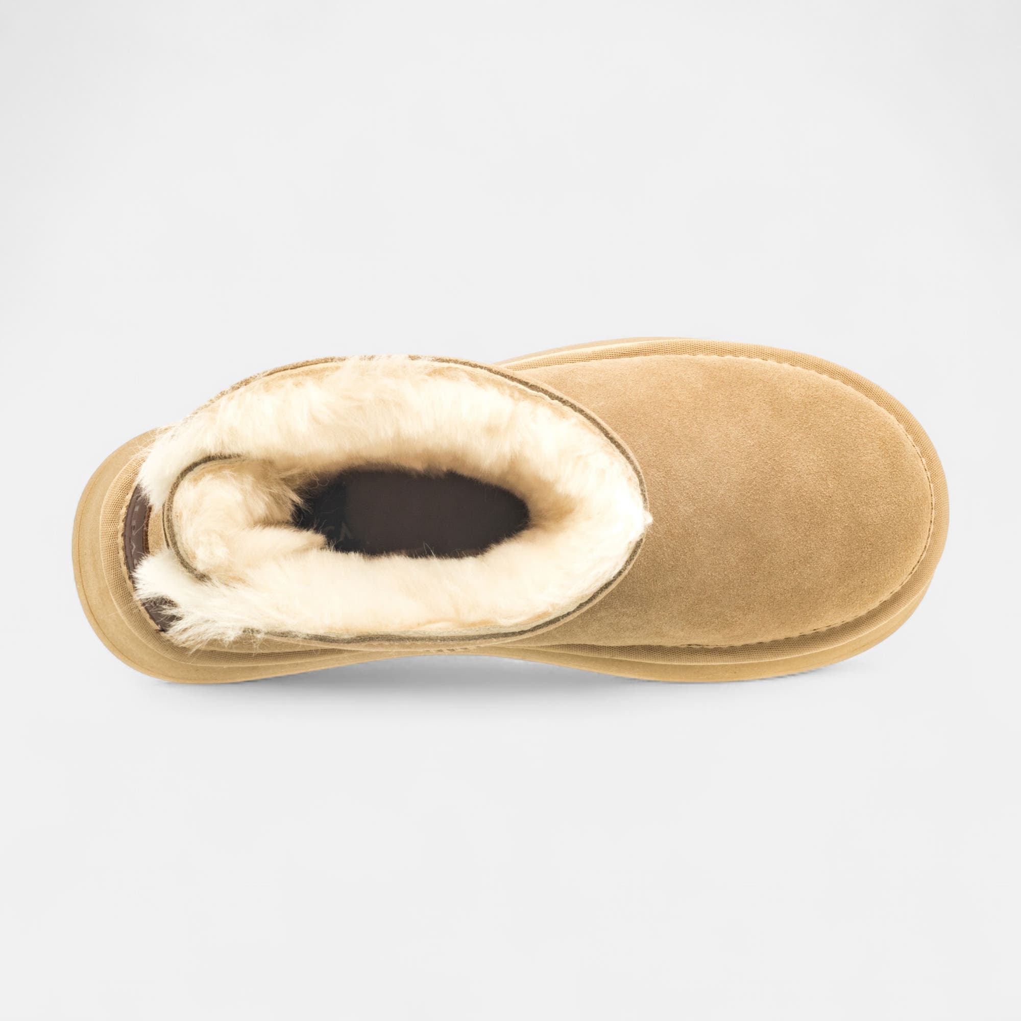 Boots Femme en cuir beige