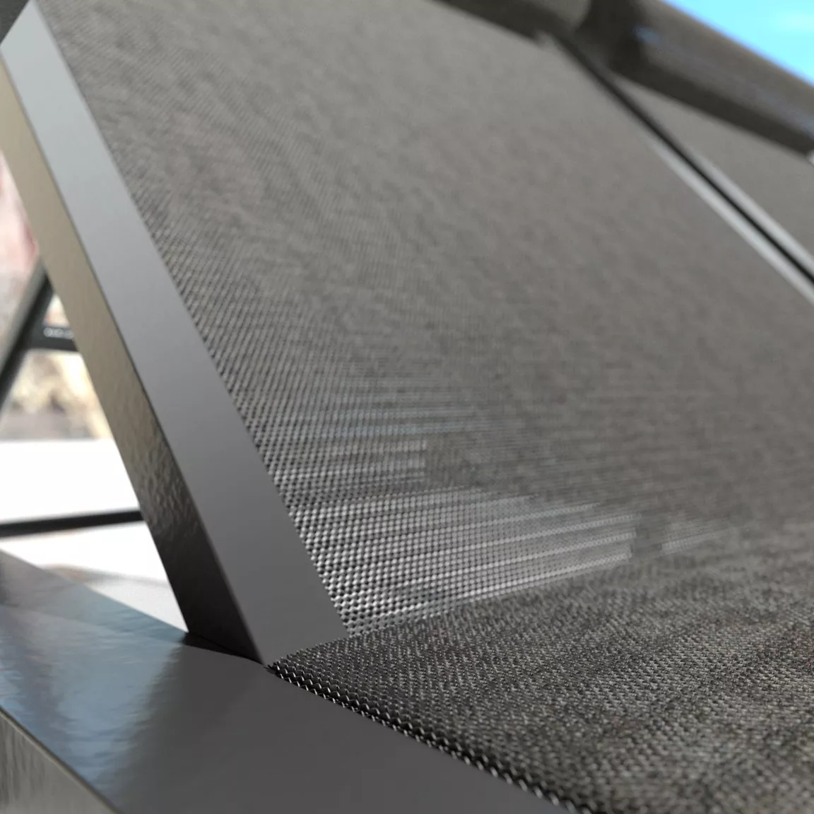 Transat double en aluminium Pirae Gris anthracite