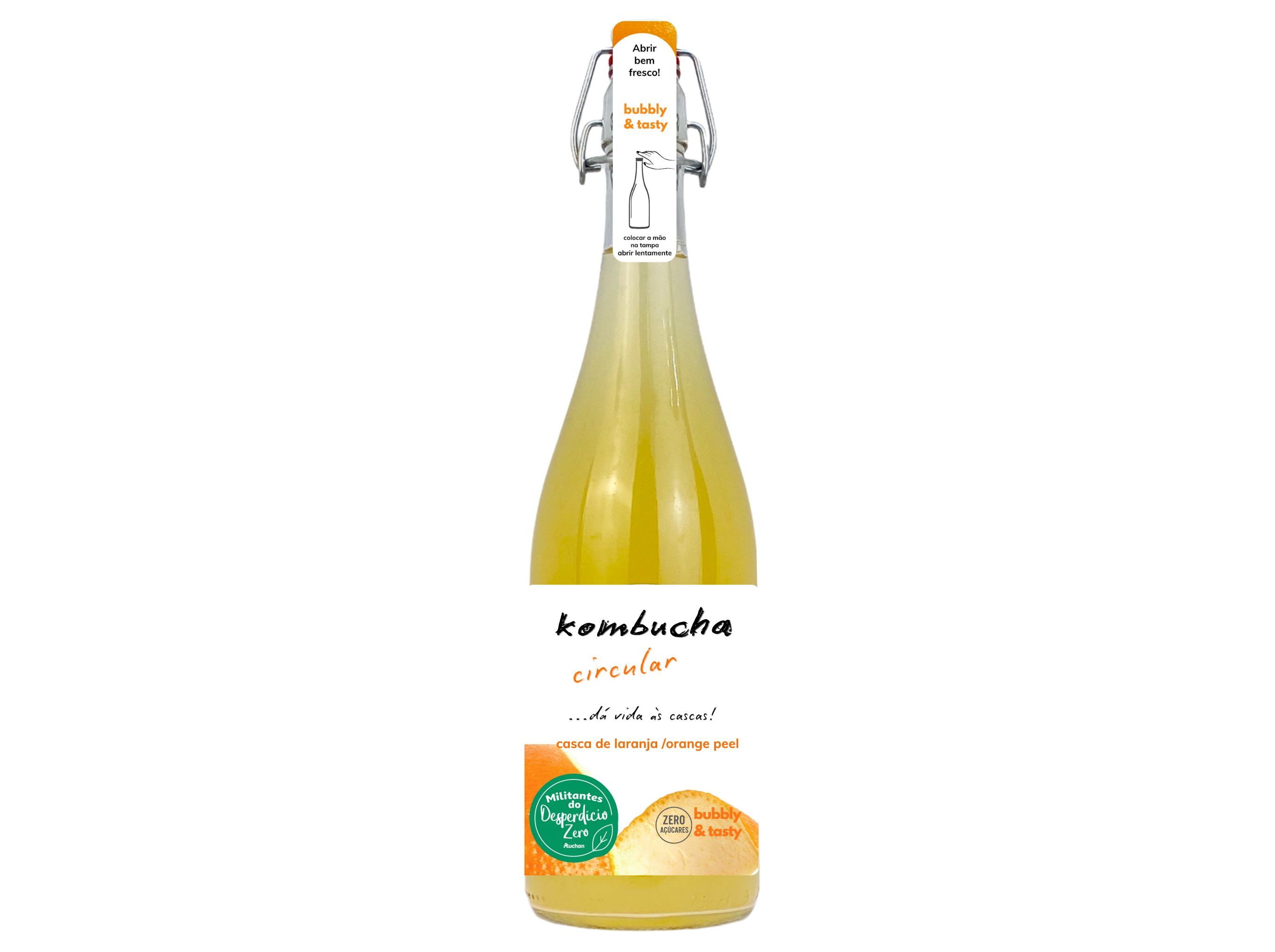 KOMBUCHA CIRCULAR CASCAS DE LARANJA 0.75L