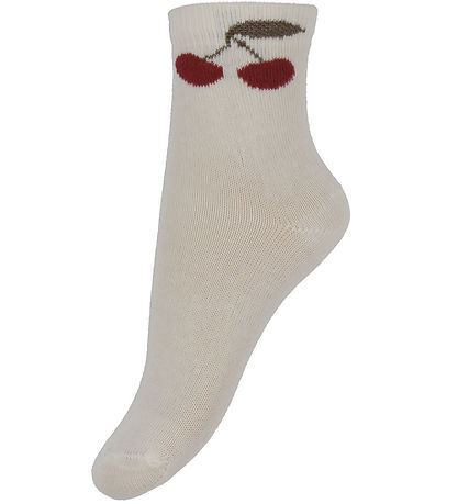 Minymo Socken - 2er-Pack - Shell m. Kirschen