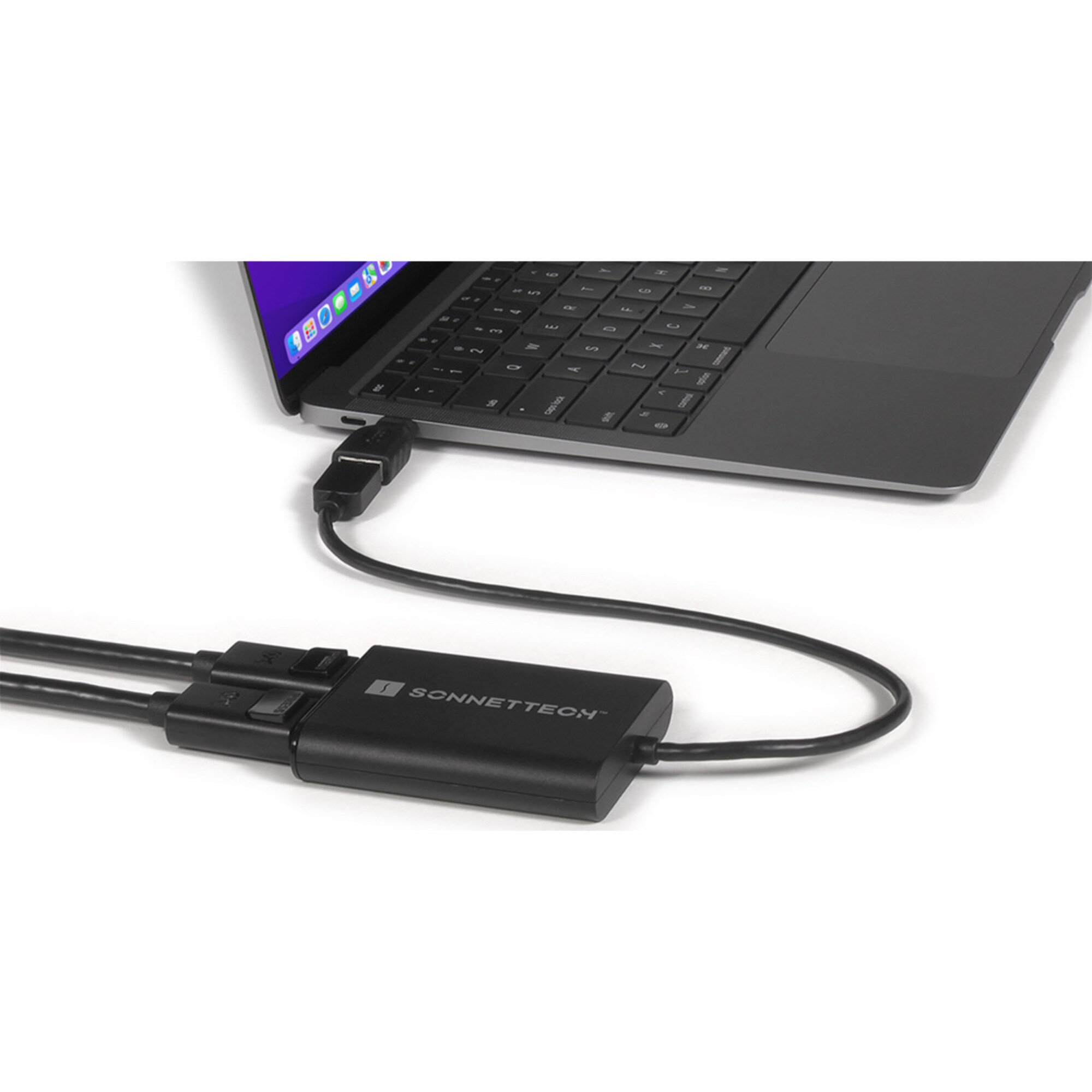 Sonnet Adapter USB DisplayLink Adapter, USB-A Stecker > Dual 4K DisplayPort