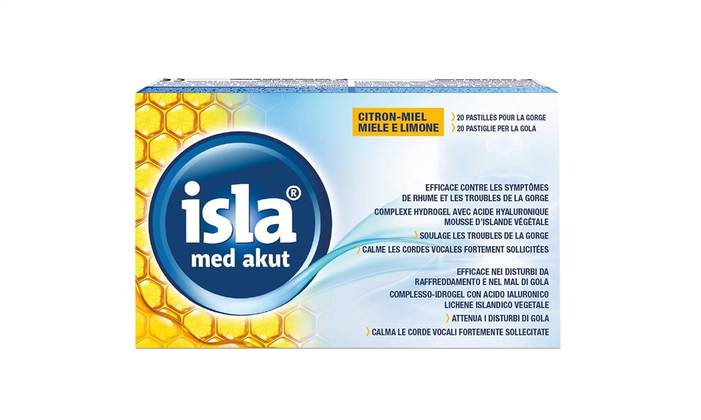 Isla Med akut Pastillen Zitrus Honig Blist 20 Stk