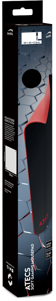 Speedlink - ATECS Soft Gaming Mousepad - Størrelse L, sort