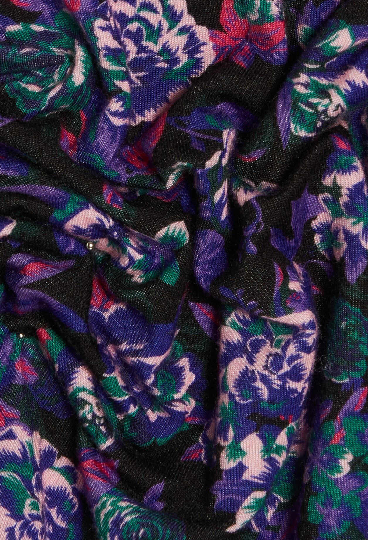 Pull col roule imprimes floral