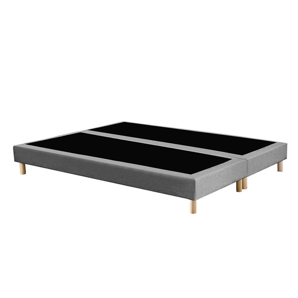 LA REDOUTE INTERIEURS<br>Base de cama estofada com 12 ripas e pés