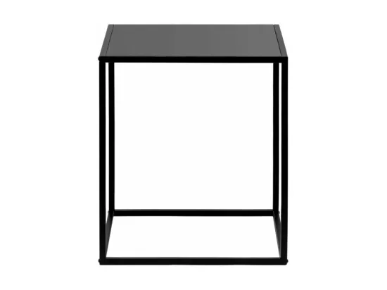 Table d'appoint FILAR carré en métal - 45x45 cm - Noir