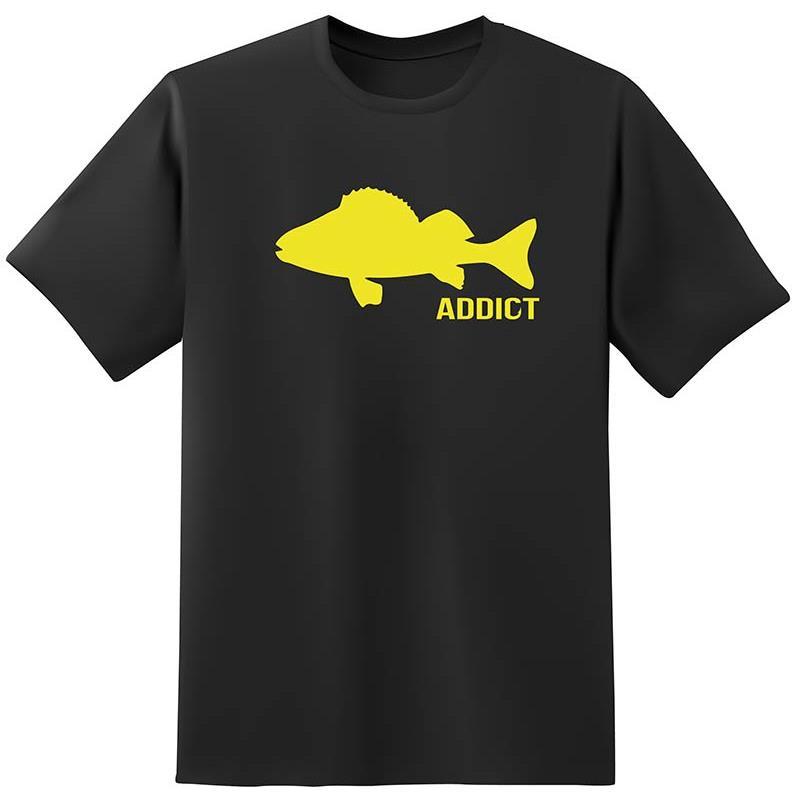 Tee Shirt Manches Courtes Homme Fishxplorer Addict Perche - Noir