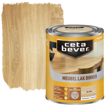 CetaBever meubellak zijdeglans transparant blank 750 ml