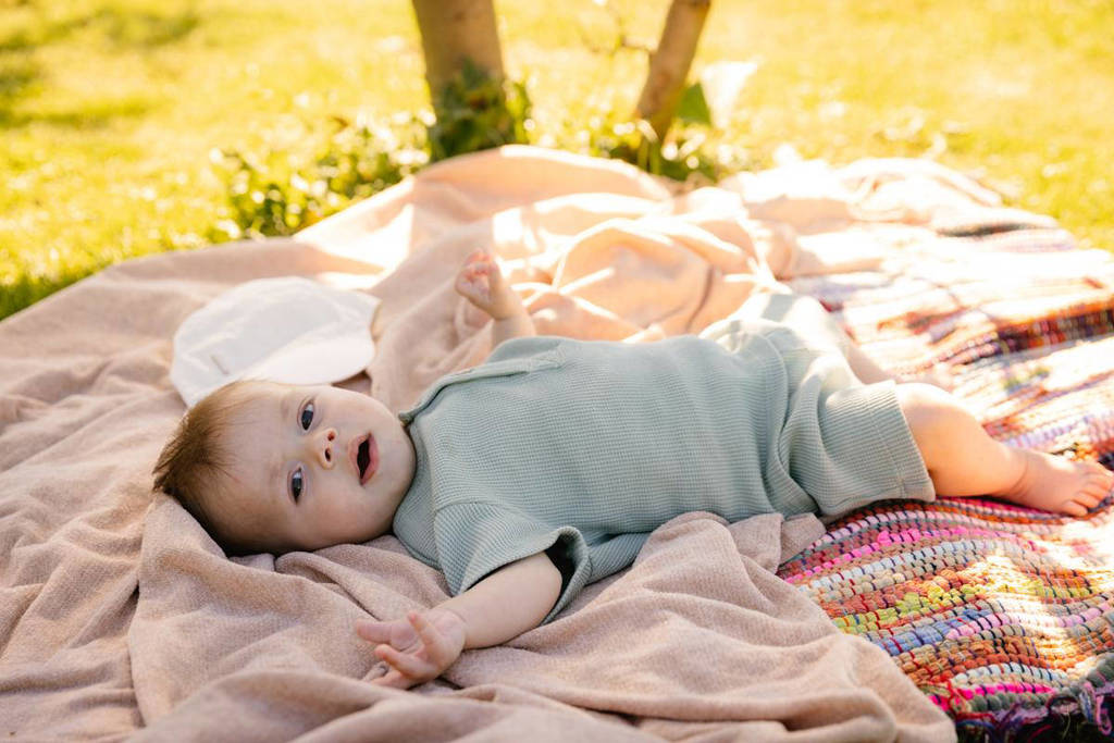 Quapi baby T-shirt DAN grijsgroen