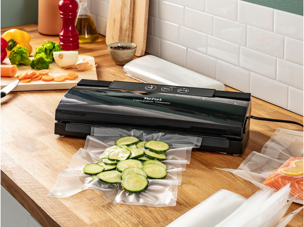 MÁQUINA DE SELAR TEFAL VT254070 PRETO VACUPACK CLASSIC