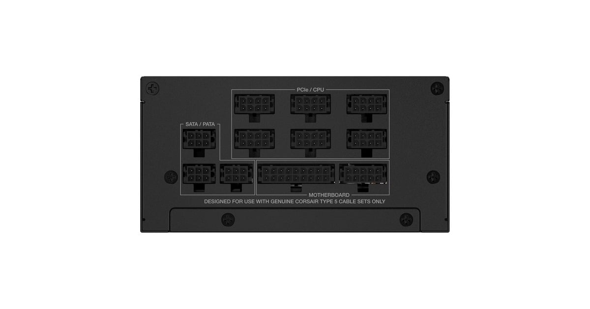 CorsairSF1000 modulaire 1000 watt voeding   (Zwart, 1x 12V-2x6, 3x PCIe)