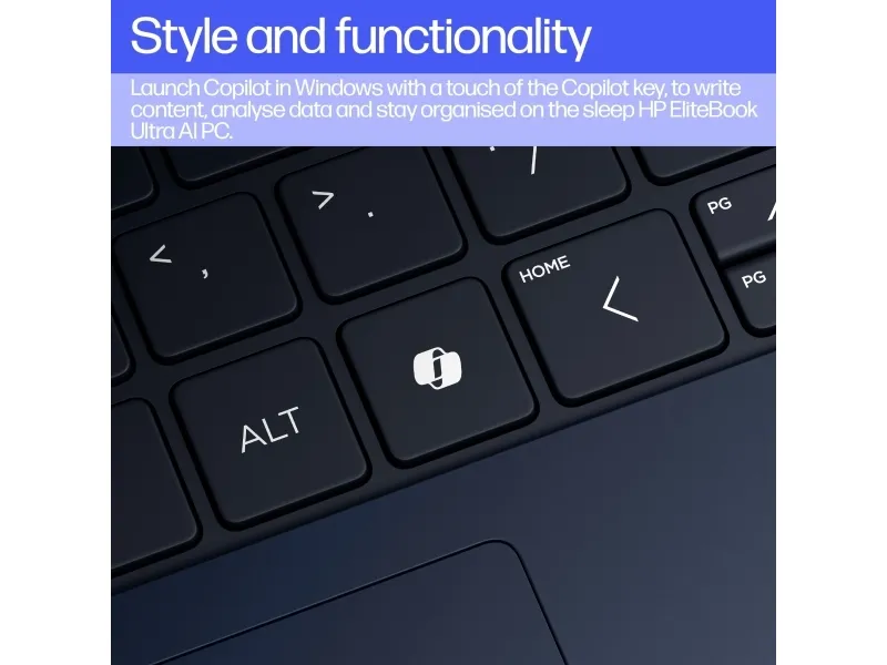 HP EliteBook Ultra 14 G1q Notebook AI - Snapdragon X Elite - X1E-78-100 / op til 3.4 GHz - Win 11 Pro - Qualcomm Adreno - 16 GB RAM - 1 TB SSD NVMe, TLC - 14