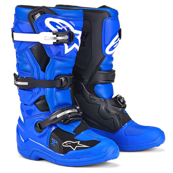 Alpinestars - Bottes enfant Tech 7S Bleu / Noir / Blanc