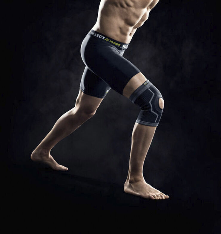 Select Profcare Elastik-Knæbind med hul Sort