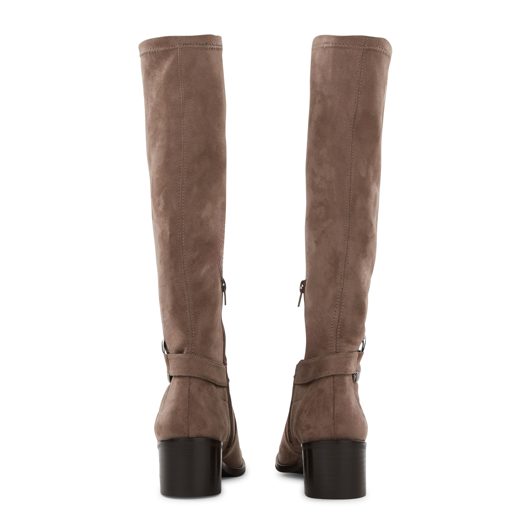 LEONOR - Bottes en cuir mélangé | Beige