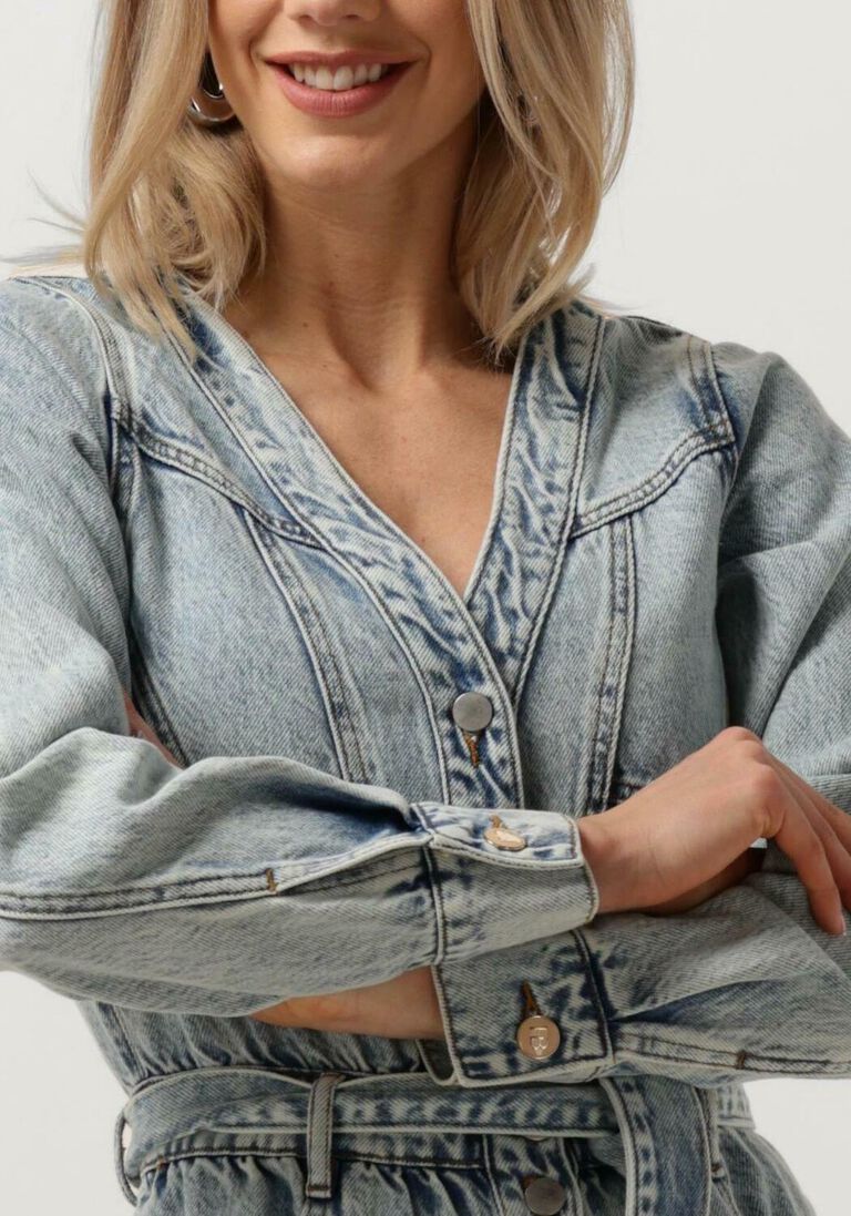 FREEBIRD blauwe freebird mini jurk dominiek