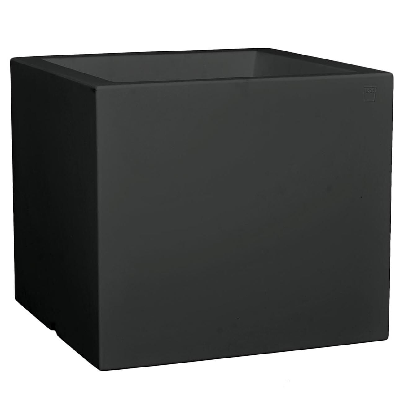 Serralunga Pot Cubotti Design par Nat Wave anthracite - 36x34x36 cm