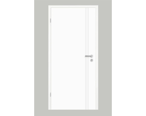 Pertura Tilda 16 binnendeur, design wit (vergelijkbaar met RAL 9003), 86,0 x 198,5 cm, linksdraaiend