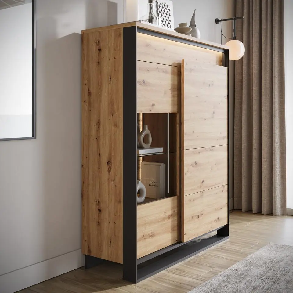 Meubella - Dressoir Quincy - Eiken - 110 cm