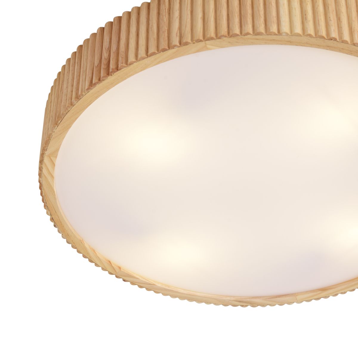 Japandi plafondlamp hout 60cm 5-lichts - Lyra