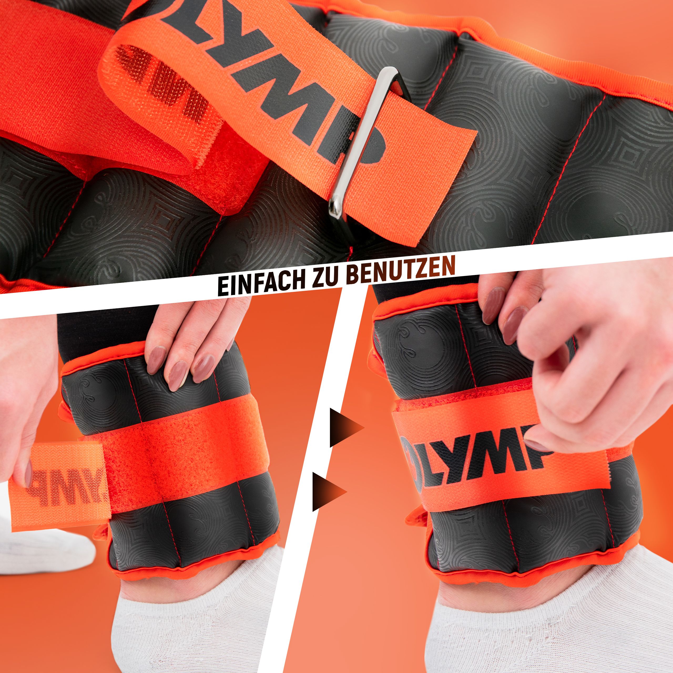 NEOLYMP 2er Set Gewichtsmanschetten Fuß 1,5 KG