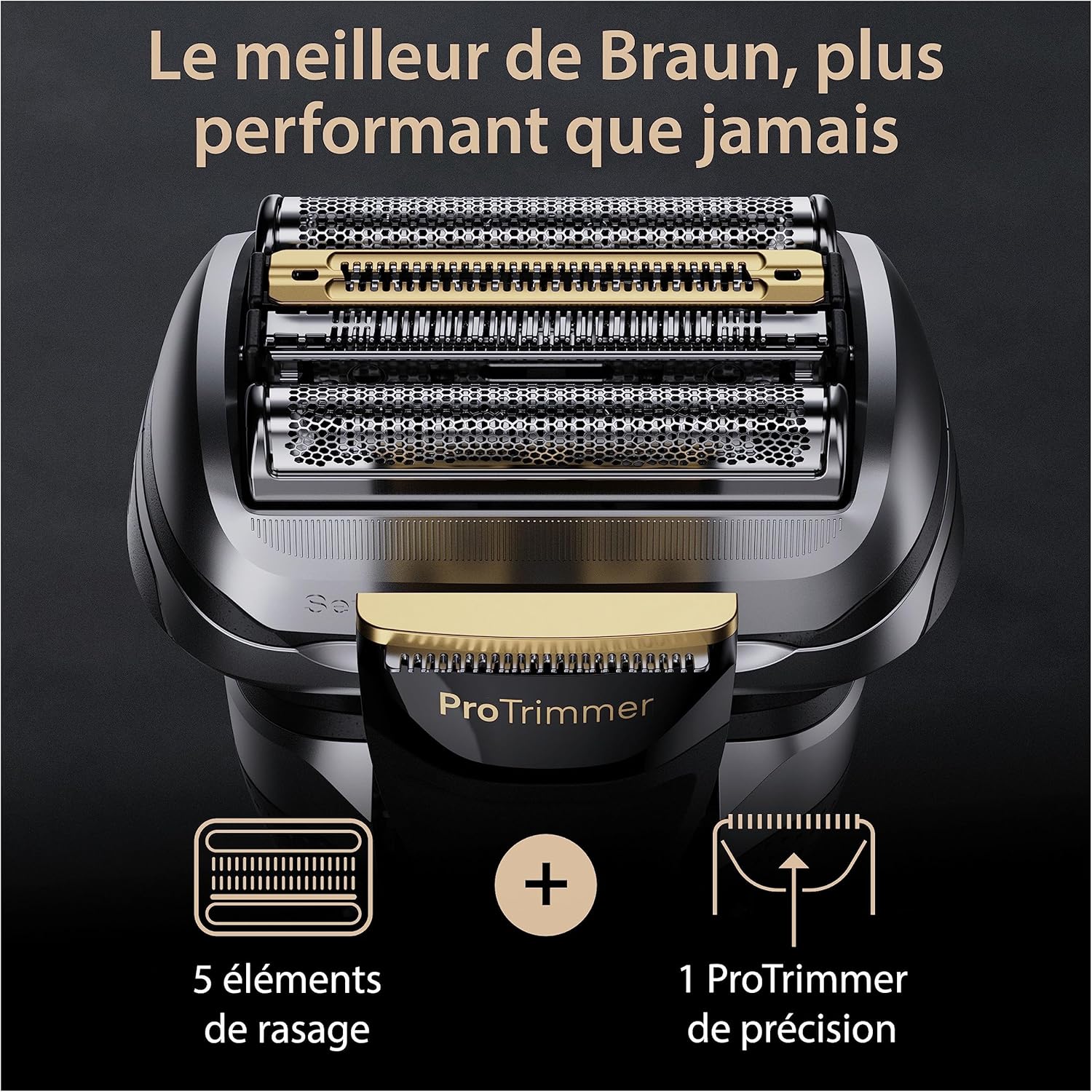 Braun Series 9 PRO+ 9517s, rasoir électrique pour homme, argent